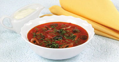 Борщ с грибами