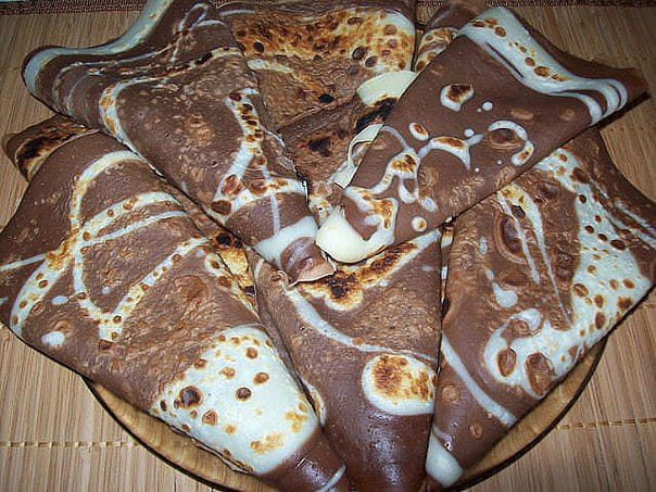 Блинчики шоколадные на молоке