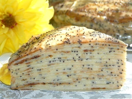 Блинный торт «Маковка» с заварным кремом