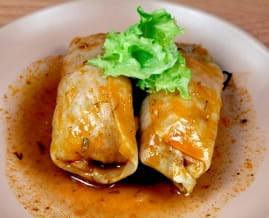 Классические голубцы с рисом и фаршем Классические голубцы с рисом и фаршем