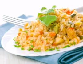 Ризотто с овощами и курицей Ризотто с овощами и курицей