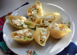 Макароны, фаршированные с авокадо Макароны, фаршированные с авокадо