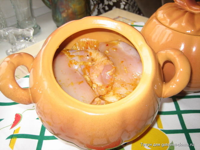 Курица с апельсинами