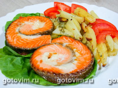 Рулет из форели и сыра