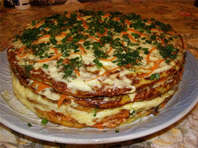 Кабачковый торт