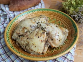 Куриное мясо с белым вином по-итальянски