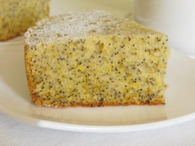 Лимонный кекс с маком