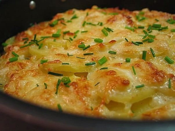 Картошка с беконом и кабачками