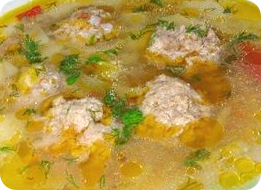 Суп с фрикадельками