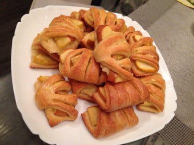 Конвертики с яблоками