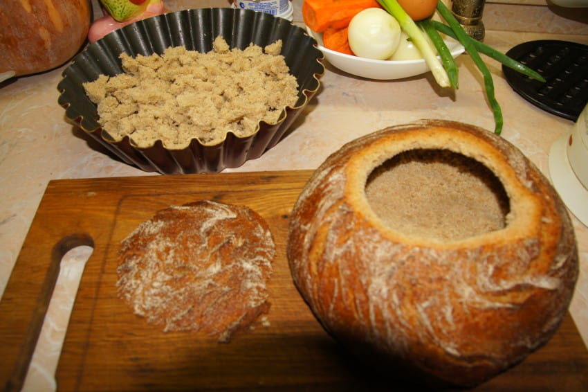 Хлебная корочка для борща