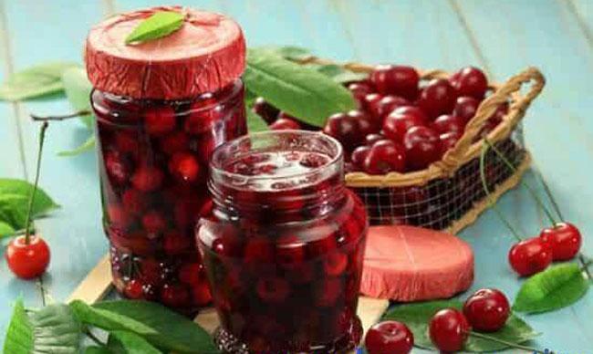 Вишня в желе