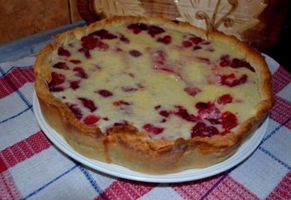 цветаевский пирог с малиной