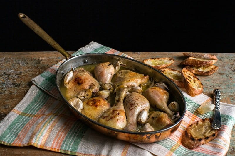 курица с 40 зубчиками чеснока