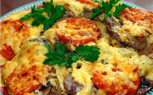 Куриные окорочка с брынзой