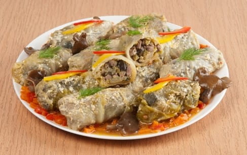 Голубцы с потрошками и грибами