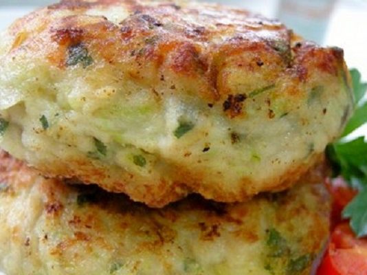 Кабачковые котлеты с фаршем