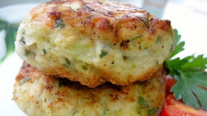 Кабачковые котлеты с фаршем