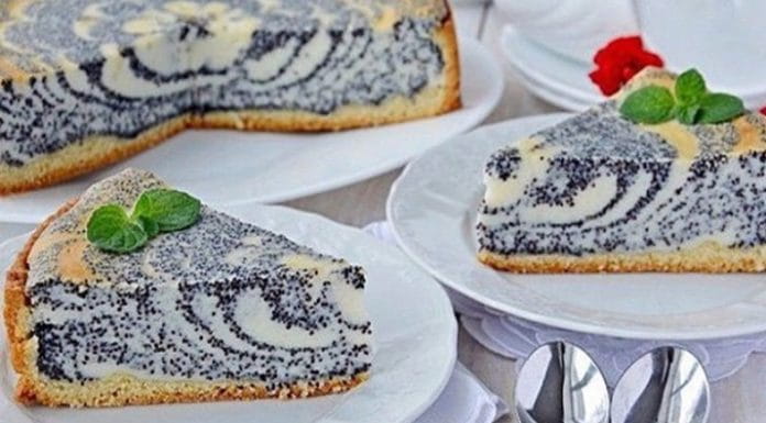 Творожный пирог с маком
