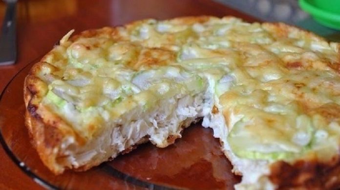 Пирог с курицей в духовке