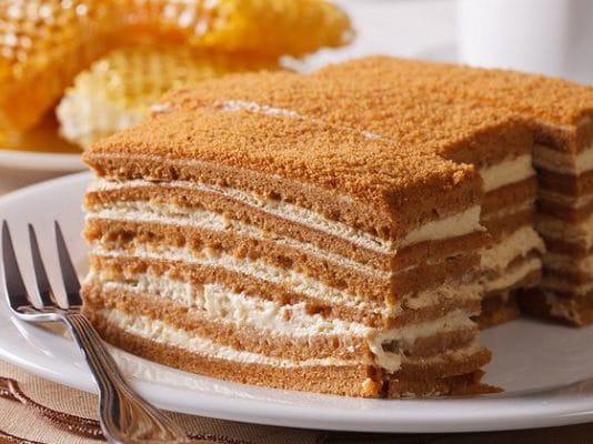 Медовик без масла