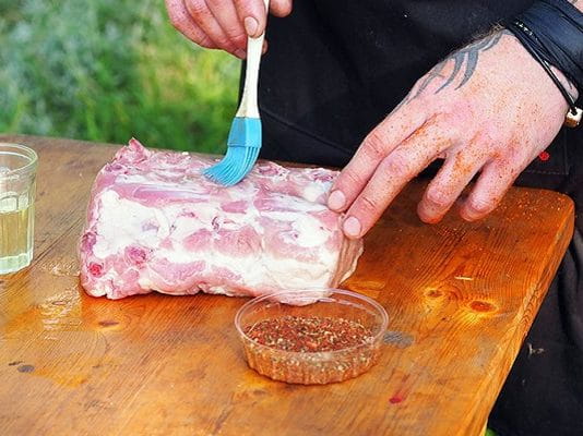 Мясо в сухом маринаде