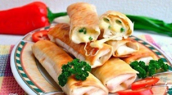 Хрустящий лаваш, жаренный с сыром