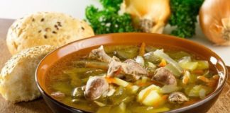 Салат из говядины с овощами