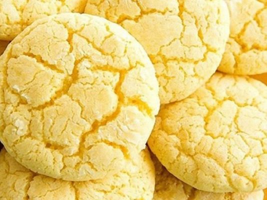 Нежное лимонное печенье на кефире