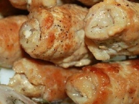 Рулетики мясные к праздничному столу