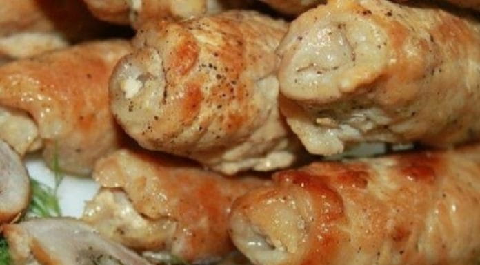 Рулетики мясные к праздничному столу