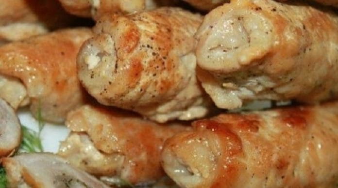 Рулетики мясные к праздничному столу