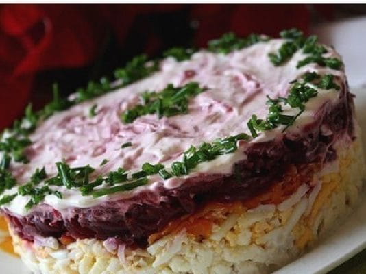 Салат с мясом «Мой генерал»