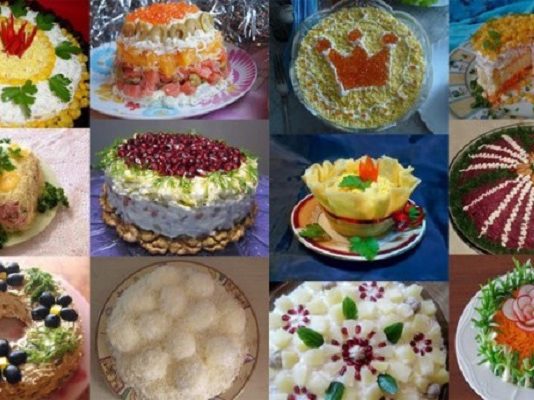 12 рецептов красивых салатов