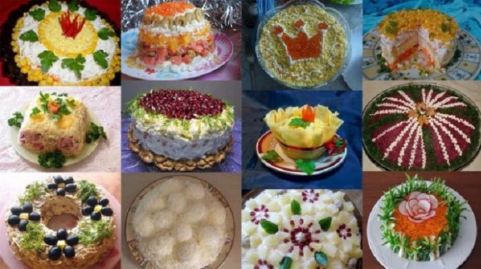 12 рецептов красивых салатов