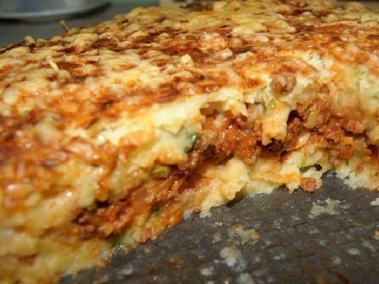 Картофельный пирог-запеканка