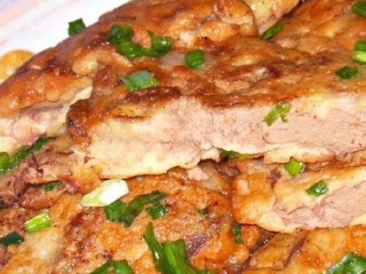 Нежная куриная печенка в сметанно-чесночном кляре