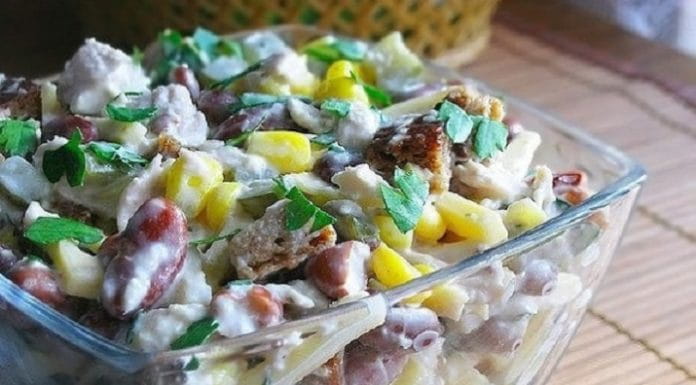 ТОП-5 салатов с куриным филе
