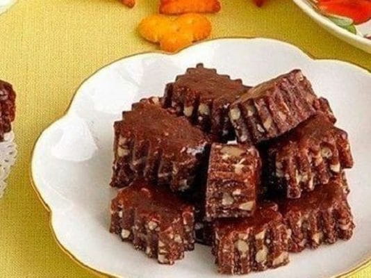 Шоколадно-ореховые тянучки