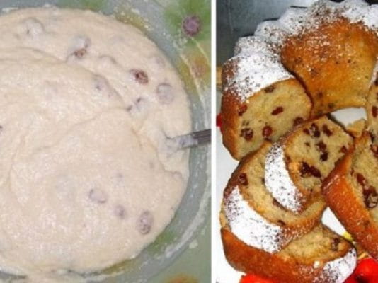 Пышный и вкусный пирог-пятиминутка