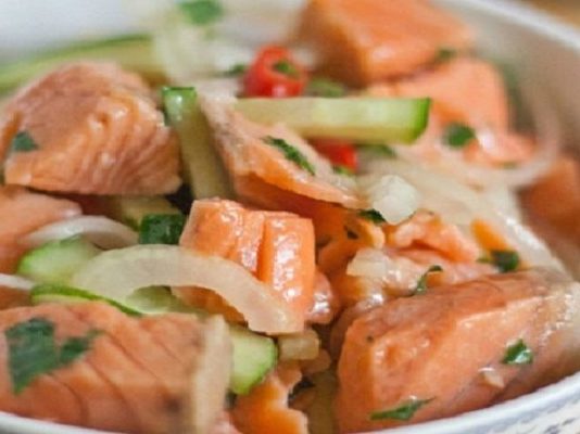 Салат из рыбы по-корейски