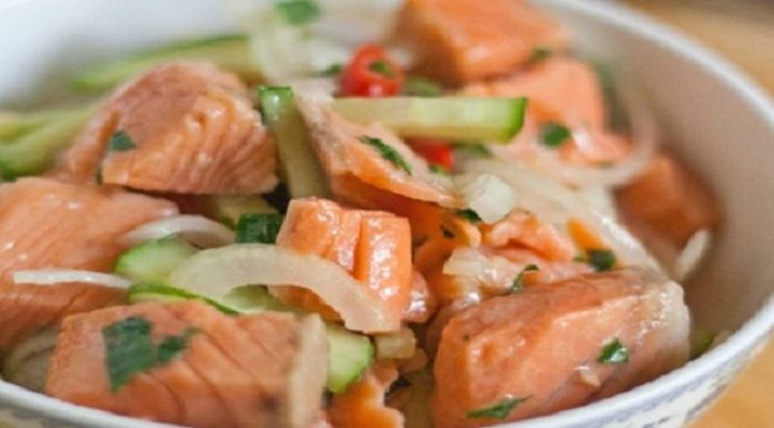 Салат из рыбы по-корейски