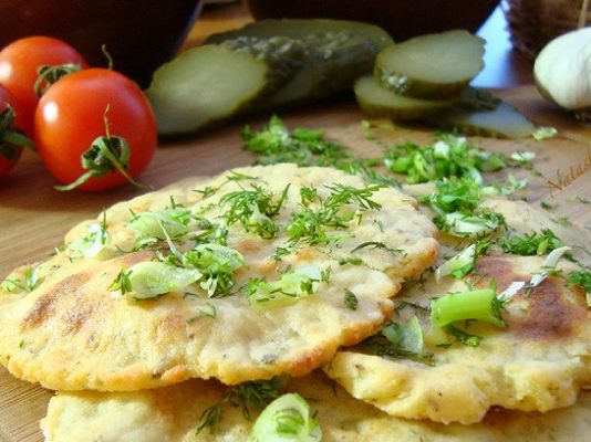 Лепёшки ароматные, картофельные, постные