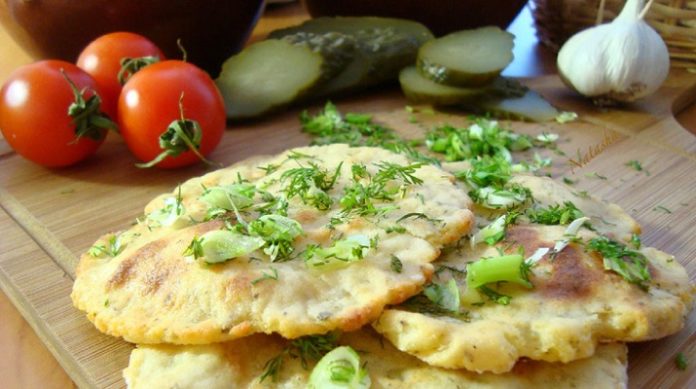 Лепёшки ароматные, картофельные, постные