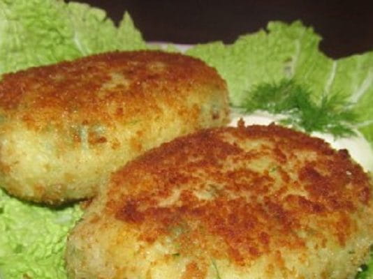 Картофельные котлеты с грибами