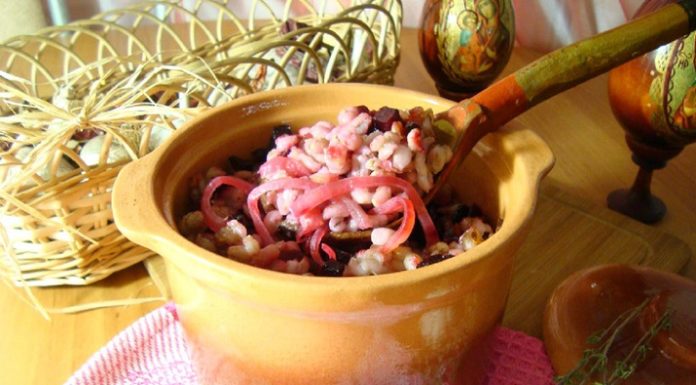 Перловая каша со свёклой