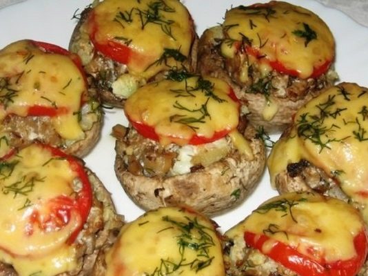 7 рецептов фаршированных шампиньонов — быстро и вкусно!