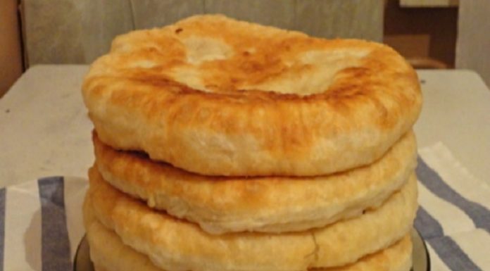 Лепешки на кефире с начинкой
