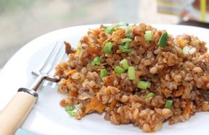 Гречка с лесными грибами