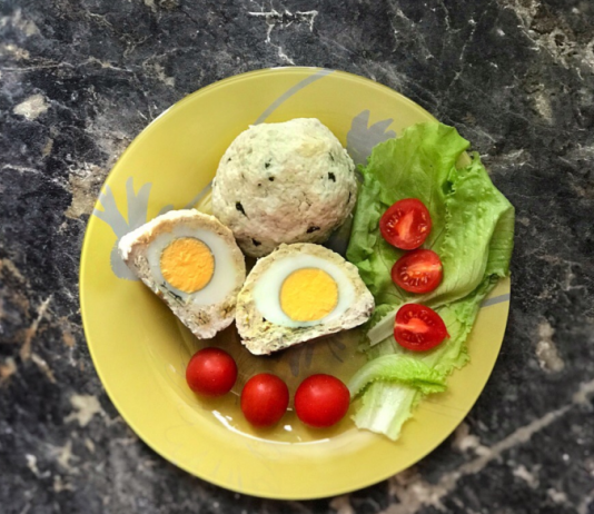 Мясные котлеты с перепелиным (куриным) яйцом
